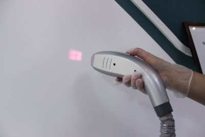 Depilação a laser diodo 808nm, fibra óptica acoplada